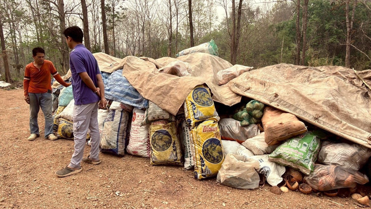 ลงพื้นที่สำรวจเตาเผากะลามะพร้าว บ้านแม่สุขวังเหนือ หมู่ที่ 7 ตำบลวังซ้าย