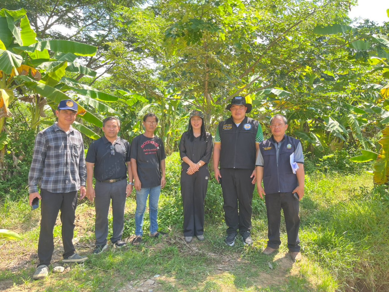 สำรวจพนังตลิ่งบ้านแม่สุขวังเหนือ หมู่ที่ 7